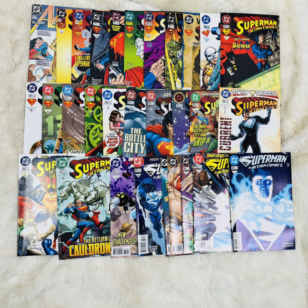 Superman Action Comics 600 710-738 Lot Superman Blue‎ Vs Joker